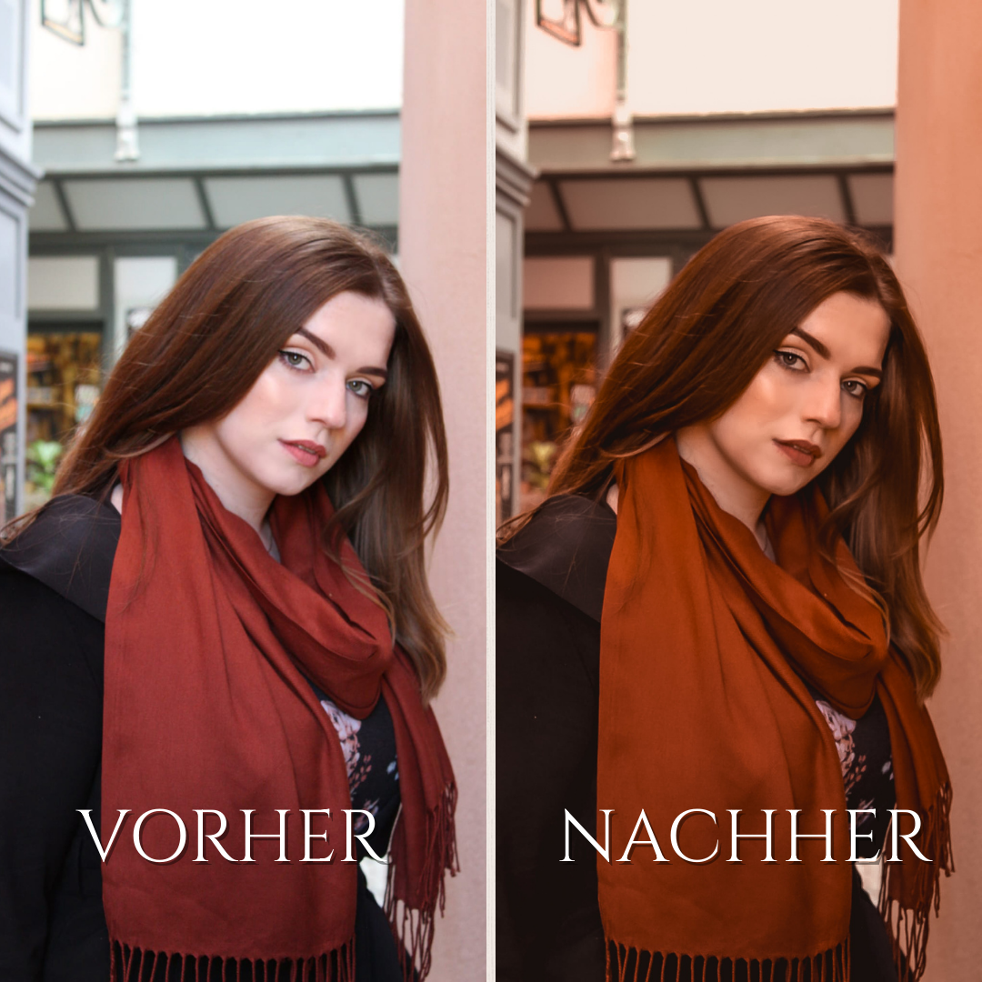 AMBER GLOW ( 10x Presets ) für warme Herbst- und Sonnenuntergangsaufnahmen
